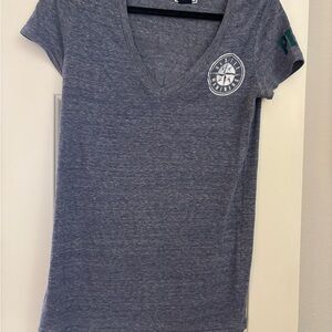 PINK Victoria's Secret Heathered Seattle Mariners V-Neck Tee